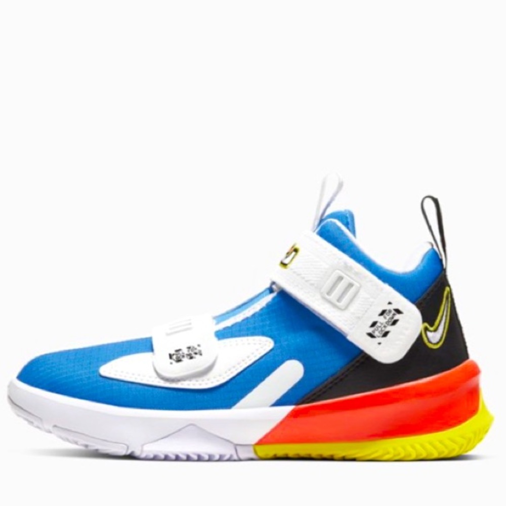 Neon Lebron soldier sneakers